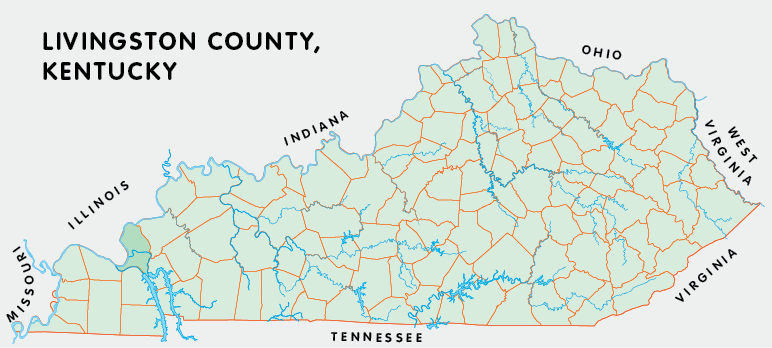 Livingston County Ky Map Livingston County, Kentucky - Kentucky Atlas And Gazetteer