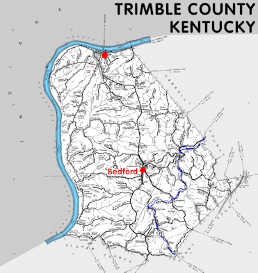 Map of Trimble County, Kentucky