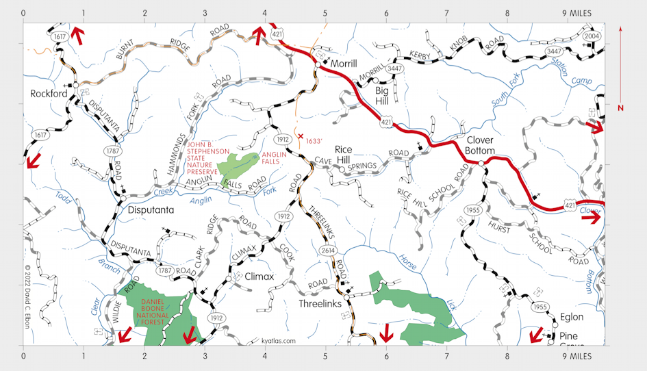 Map of John B. Stephenson Memorial Forest State Nature Preserve