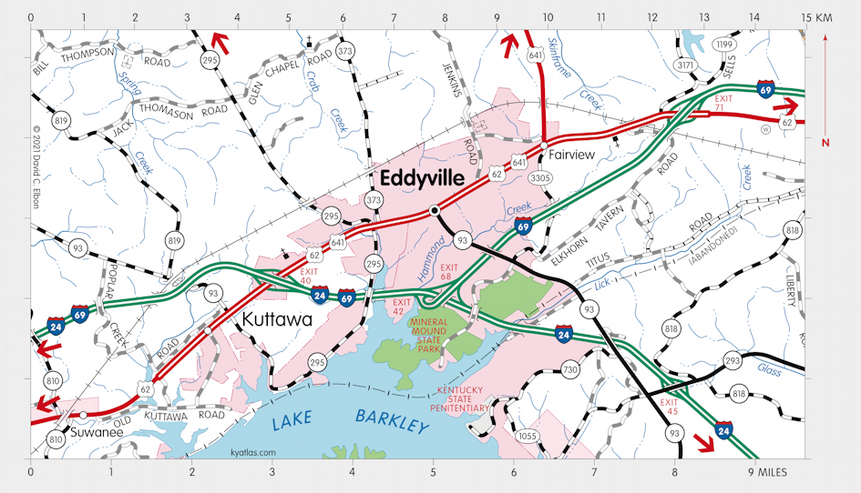 Map of Mineral Mound State Park