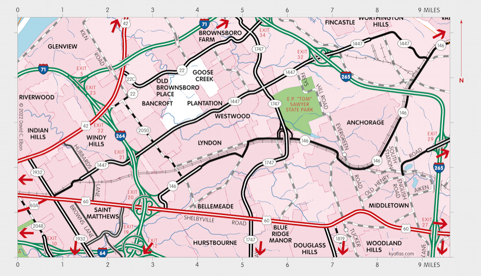 Map of E. P. 