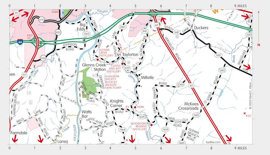 Map of Taylorton, Kentucky Area