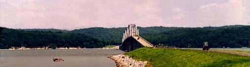 Eggner's Ferry Bridge across Kentucky Lake east of Aurora