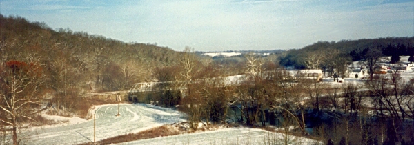 Photo of the old bridge at Blue Licks
